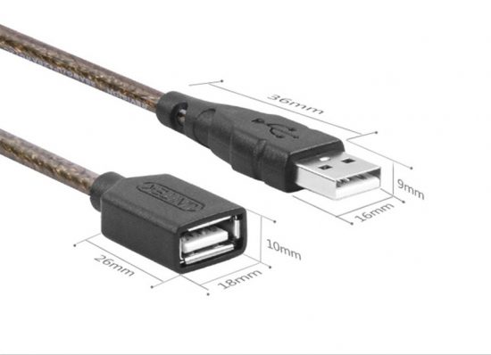 Cáp USB 2.0 Nối Dài 5M Unitek Y-C418