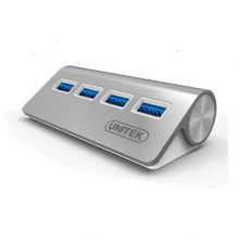 Bộ chia Hub USB 4 Port Unitek Y3186 Aluminium Silver