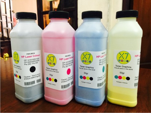 Muc nap for color laser hp m451/m475/m375 black + chip hp ce410a
