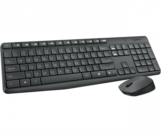 Combo Bàn Phím Và Chuột Không Dây Logitech MK235