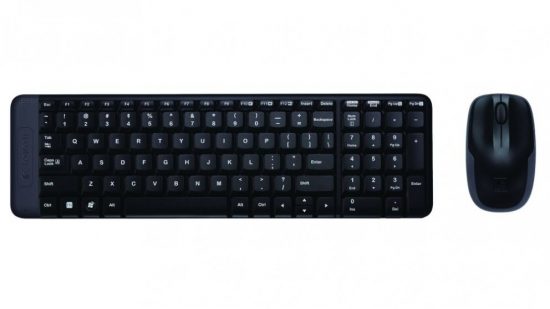 Bộ Bàn Phím Và Chuột Không Dây Logitech MK220 màu đen