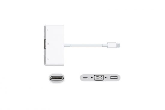 Cáp chuyển đổi APPLE USB-C TO VGA MULTIPORT ADAPTER MJ1L2ZA/A Chính Hãng