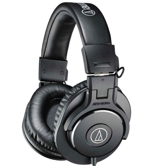 Tai nghe kiểm âm chuyên nghiệp Audio-Technica ATH-M30X, 1300mW, jack cắm 3.5 + 6.5mm, màu đen