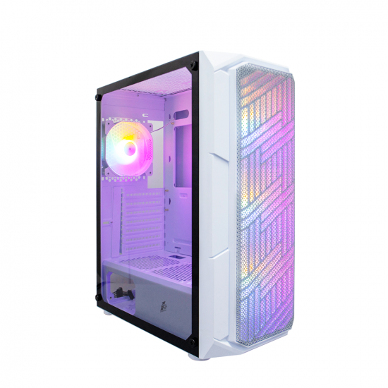 Vỏ Case 1stPlayer FIRE BASE XF WHITE (Mid Tower, E-ATX, Sẵn 4 Fan, Max 8 Fan)