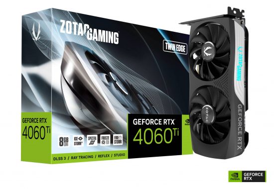 Card màn hình VGA ZOTAC GAMING GeForce RTX 4060 Ti 8GB Twin Edge GDDR6 (ZT-D40610E-10M)