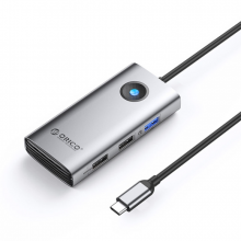 Đầu Chuyển USB-C 5IN1 ORICO PW11-5P-GY Black (HDMI, USB-A, Lan)