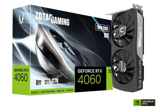 Card màn hình ZOTAC GAMING GeForce RTX 4060 8GB Twin Edge OC GDDR6 (ZT-D40600H-10M)