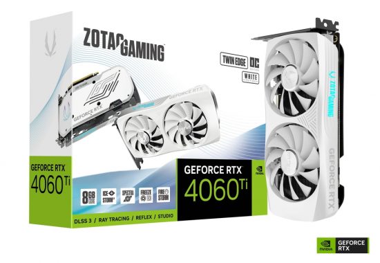 Card màn hình ZOTAC GAMING GeForce RTX 4060 Ti 8GB Twin Edge OC White Edition (ZT-D40610Q-10M)
