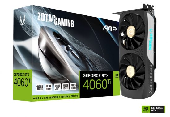 Card màn hình ZOTAC GAMING GeForce RTX 4060 Ti 16GB AMP GDDR6 (ZT-D40620F-10M)