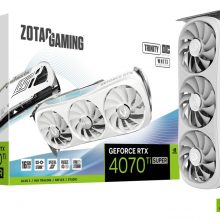 Card màn hình ZOTAC GAMING GeForce RTX 4070 Ti SUPER Trinity OC White Edition 16GB GDDR6X (ZT-D40730Q-10P)