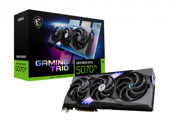 Card màn hình VGA MSI GeForce RTX 5070 Ti 16G GAMING TRIO OC PLUS GDDR7