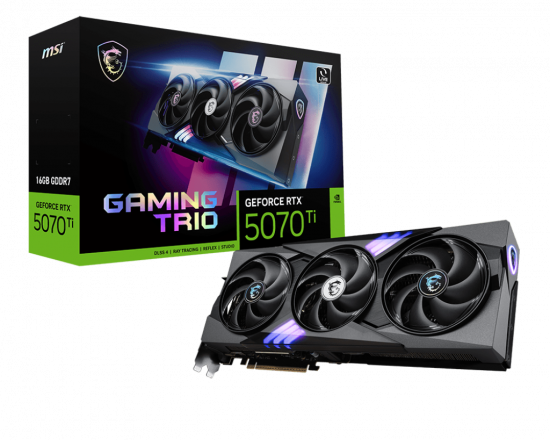 Card màn hình VGA MSI GeForce RTX 5070 Ti 16G GAMING TRIO PLUS GDDR7