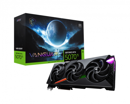 Card màn hình VGA MSI GeForce RTX 5070 Ti 16G VANGUARD OC GDDR7