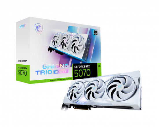 Card màn hình VGA MSI GeForce RTX 5070 12G GAMING TRIO WHITE GDDR7