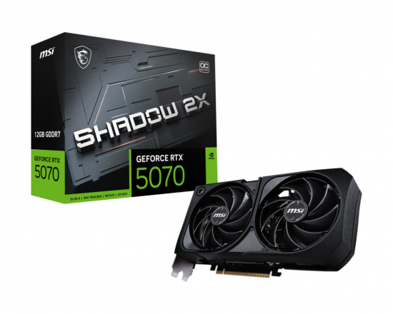 Card màn hình VGA MSI GeForce RTX 5070 12G SHADOW 2X OC GDDR7