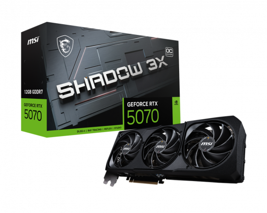 Card màn hình VGA MSI GeForce RTX 5070 12G SHADOW 3X OC GDDR7