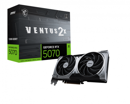 Card màn hình VGA MSI GeForce RTX 5070 12G VENTUS 2X GDDR7