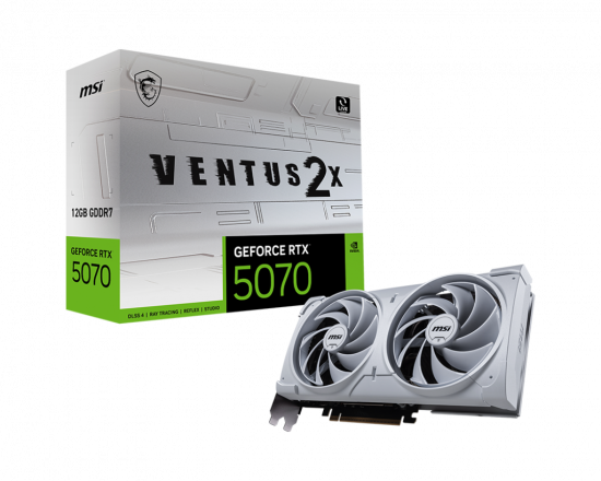 Card màn hình VGA MSI GeForce RTX 5070 12G VENTUS 2X WHITE GDDR7