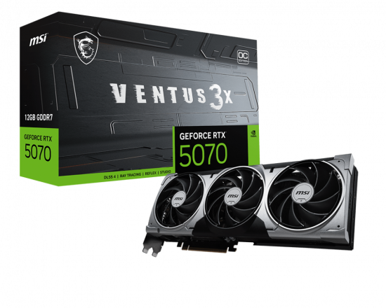 Card màn hình VGA MSI GeForce RTX 5070 12G VENTUS 3X OC GDDR7