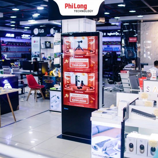 Màn Hình Quảng Cáo Chân Đứng 55 Inch