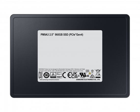 Ổ Cứng SSD Enterprise Samsung PM9A3 960GB U.2 2.5inch PCIe Gen4x4 (MZ-QL296000)