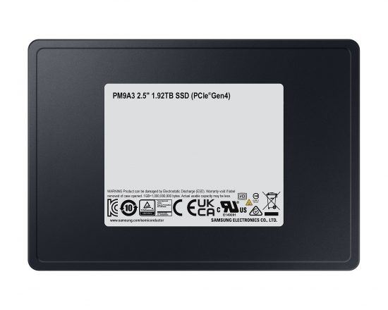 Ổ Cứng SSD Enterprise Samsung PM9A3 1.92TB U.2 2.5inch PCIe Gen4x4 (MZ-QL21T900)