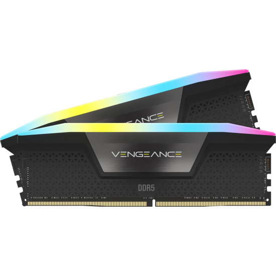 Ram Desktop Corsair DDR5 64GB (2x32GB) 6000MHz Vengeance RGB Black (CMH64GX5M2B6000C40)