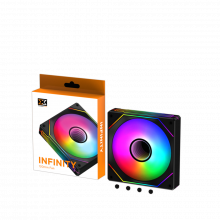 Fan Case Xigmatek Infinity 120mm Black - EN44564 (Fan vô cực, RGB Fixed, Fan thổi)