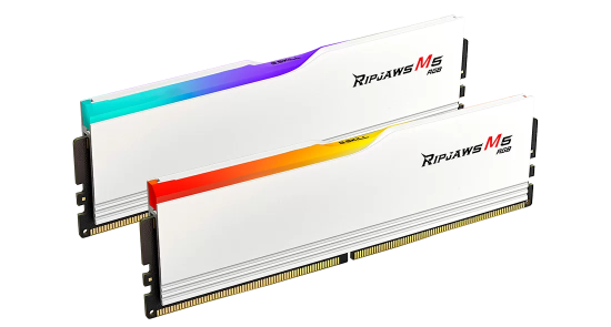Ram Desktop DDR5 32GB (2x16GB) 6000MHz G.Skill Ripjaws M5 RGB White (F5-6000J3636F16GX2-RM5RW)