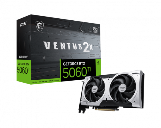 Card Màn Hình MSI GeForce RTX 5060 Ti 8G VENTUS 2X OC PLUS GDDR7