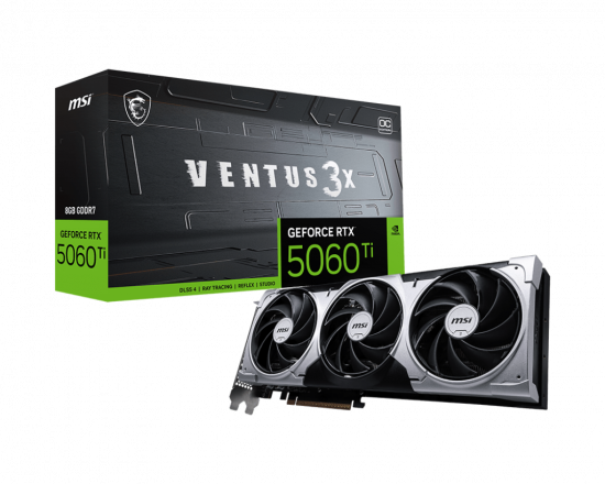 Card Màn Hình MSI GeForce RTX 5060 Ti 8G VENTUS 3X OC GDDR7