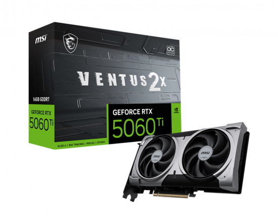 Card Màn Hình MSI GeForce RTX 5060 Ti 16G VENTUS 2X OC PLUS GDDR7