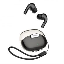 Tai Nghe Không Dây In Ear LDNIO T02 Black (Bluetooth 5.3, Kháng Nước IPX6, Pin 300mAh, Có Mic Đàm Thoại)