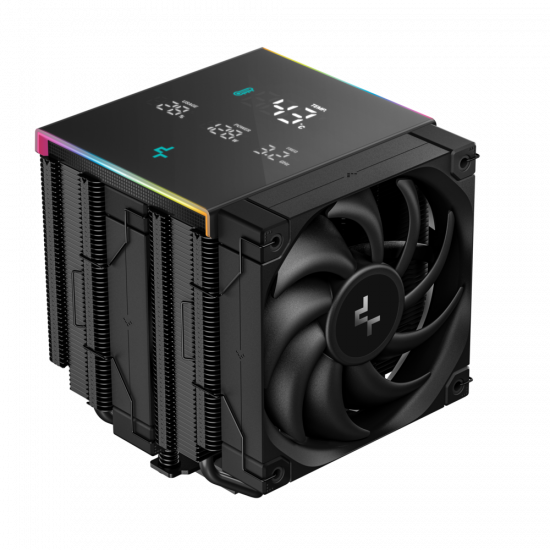Tản Nhiệt Khí CPU DeepCool AK620 DIGITAL PRO - Black (LGA 1851/1700/1200/115x/20xx, AM5/AM4, 6 ống đồng, Cao 163mm, Fan No LED)