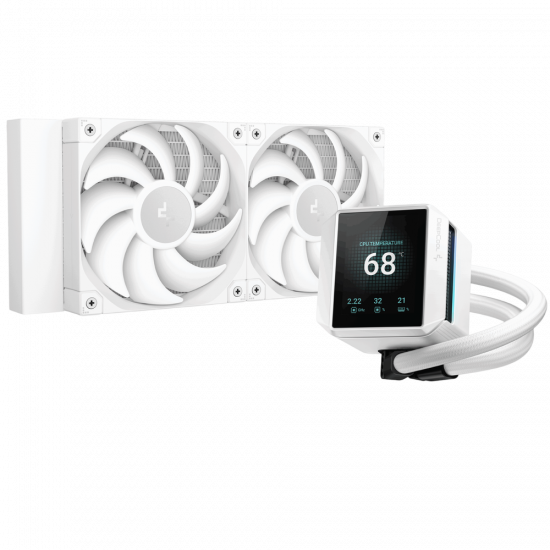 Tản nhiệt nước AIO Deepcool MYSTIQUE 240 WH (LGA1851/1700/1200/115x, AM5/AM4, Fan No LED)