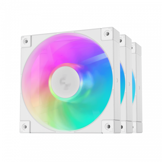 Combo 3 Fan Case DeepCool FD12 ARGB WH-3 IN 1 White (120mm)