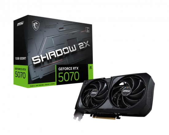 Card màn hình VGA MSI GeForce RTX 5070 12G SHADOW 2X GDDR7