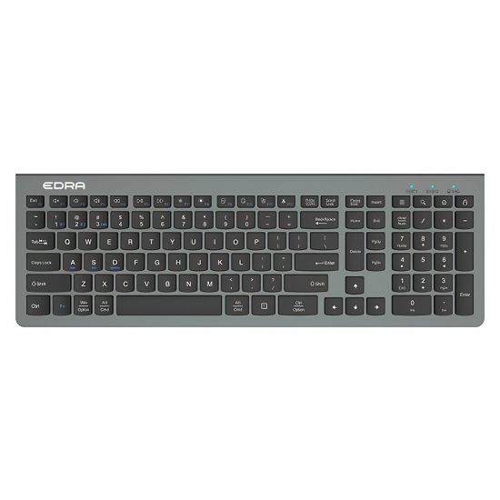 Bàn Phím Không Dây EDRA EK507 (2.4G + Bluetooth, Pin sạc)