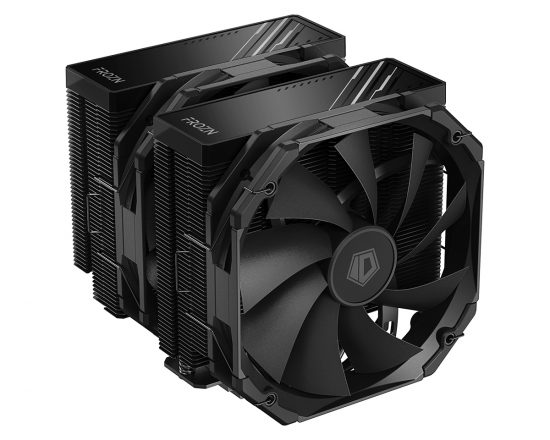 Tản Nhiệt Khí CPU ID-COOLING FROZN A720 Black (LGA1851/1700/1200/115x/20xx, AM5/AM4, 2 fan 14cm No LED, 7 ống đồng, Cao 163mm)