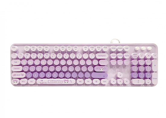 Bàn Phím MOFII SWEET Little Bear Diary Purple