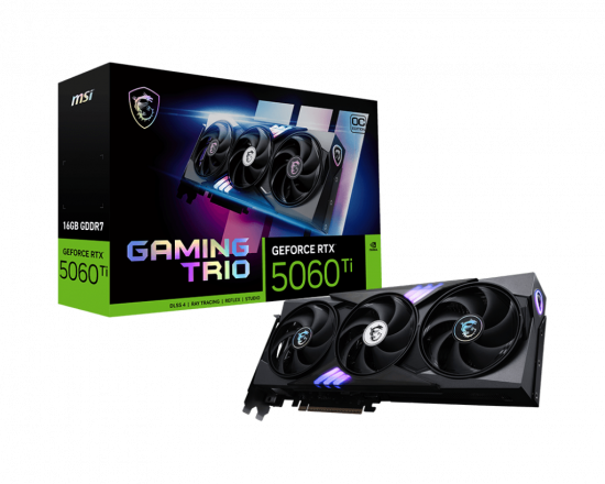 Card Màn Hình MSI GeForce RTX 5060 Ti 16G GAMING TRIO OC GDDR7