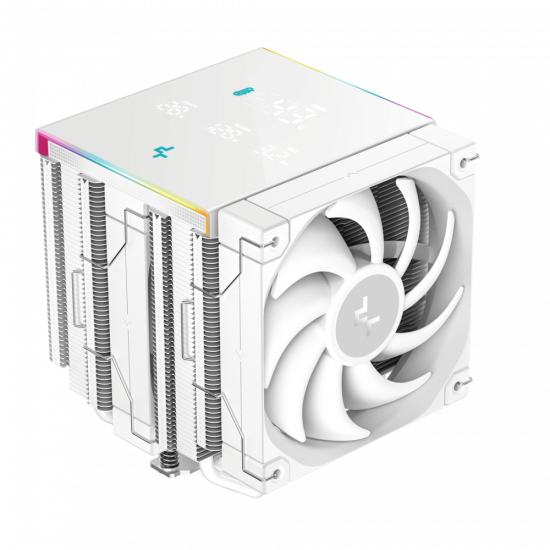 Tản Nhiệt Khí CPU DeepCool AK620 DIGITAL PRO WH - White (LGA 1851/1700/1200/115x/20xx, AM5/AM4, 6 ống đồng, Cao 163mm, Fan No LED)