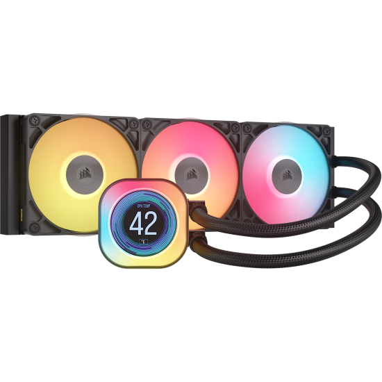 Tản Nhiệt Nước AIO Corsair iCUE LINK TITAN 360 RX RGB LCD Black (CW-9061023-WW) (LGA 1851/1700, AMD AM5/AM4)