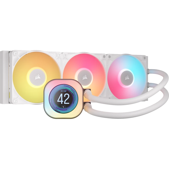 Tản Nhiệt Nước AIO Corsair iCUE LINK TITAN 360 RX RGB LCD White (CW-9061026-WW) (LGA 1851/1700, AMD AM5/AM4)