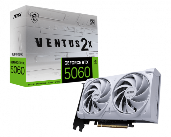 Card Màn Hình MSI GeForce RTX 5060 8G VENTUS 2X OC WHITE GDDR7