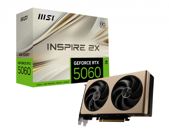 Card Màn Hình MSI GeForce RTX 5060 8G INSPIRE 2X OC GDDR7