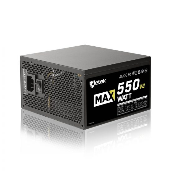 Nguồn Máy Tính Jetek MaxWatt MW550 V2 550W (Cáp dẹt)