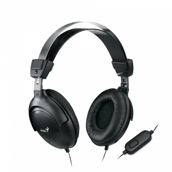 Tai Nghe Over Head Có Dây GENIUS HS-M505X Black (Cổng Kết Nối Jack 3.5mm, Có Micro Đàm Thoại Trên Dây)