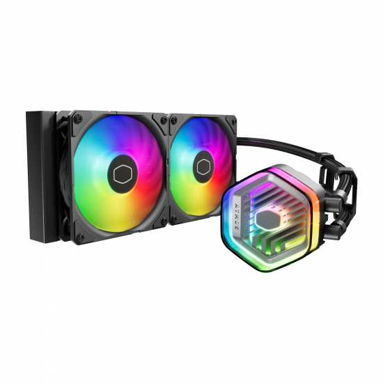 Tản nhiệt nước CPU CoolerMaster MasterLiquid 240 ATMOS ARGB Black (LGA1851/1700/1200/115x, AM5/AM4)