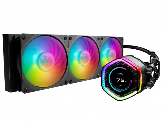 Tản nhiệt nước CPU CoolerMaster MasterLiquid ION 360 ARGB Black (LGA1851/1700/1200/115x, AM5/AM4, LCD)